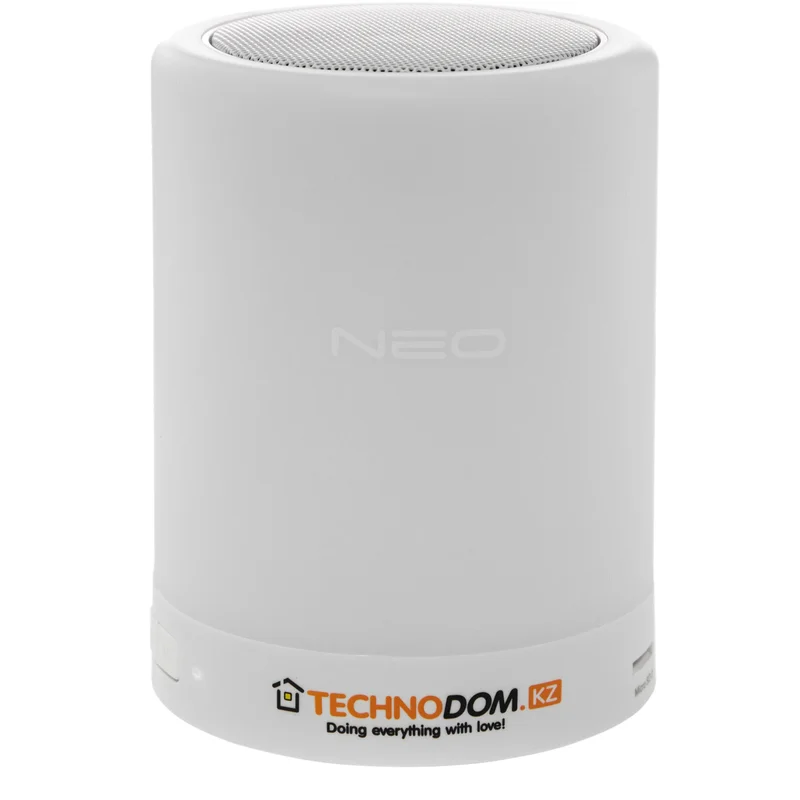 Колонка Bluetooth Neo с встроенной лампой, White (M12007) 4
