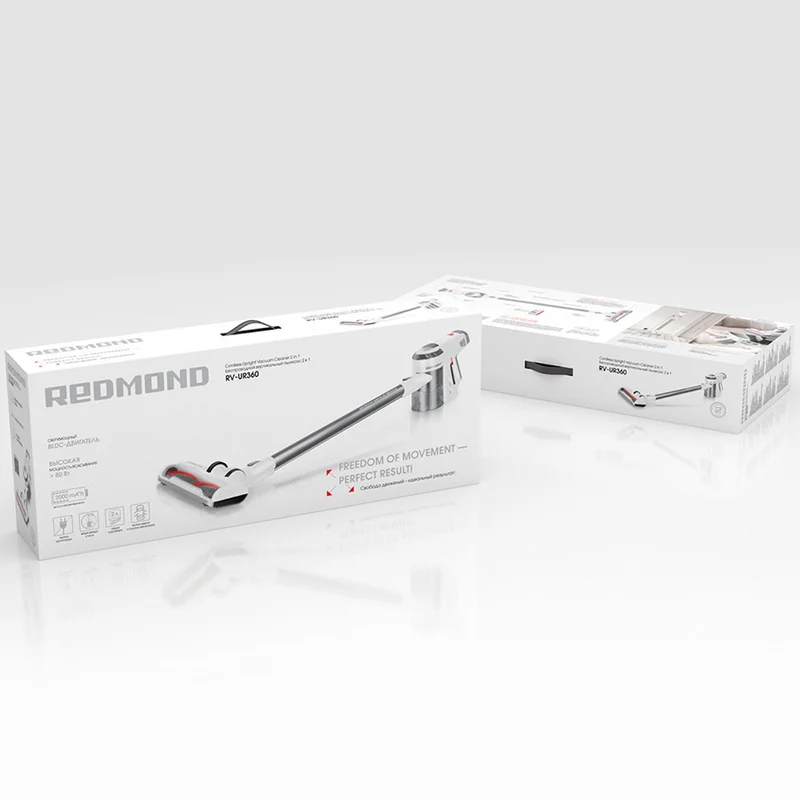 Вертикальный пылесос Redmond RV-UR360 белый 10
