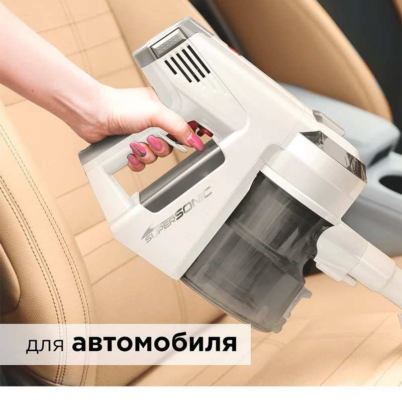 Вертикальный пылесос Redmond RV-UR360 белый 4