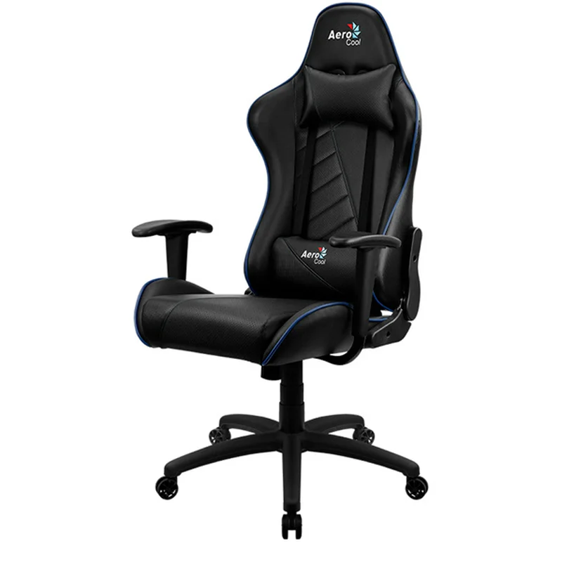 Игровое компьютерное кресло Aerocool AC110BB AIR, Black/Blue (AC110 AIR BB) 2
