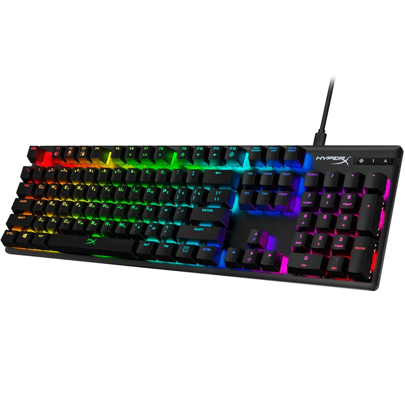 Клавиатура игровая проводная HyperX Alloy Origins RGB, Red Switch 3