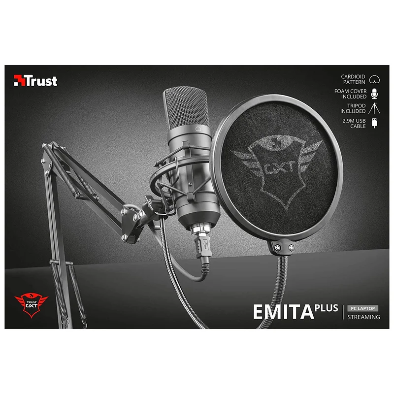 Микрофон игровой Trust GXT 252 EMITA PLUS STREAMING MICROPHONE 5