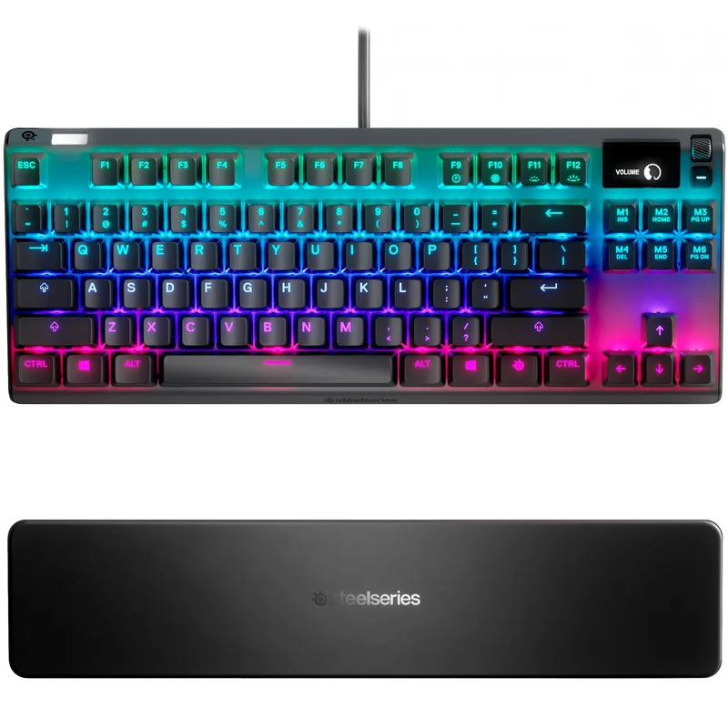 Клавиатура игровая проводная USB SteelSeries Apex 7 TKL RGB, QX2 Red 2