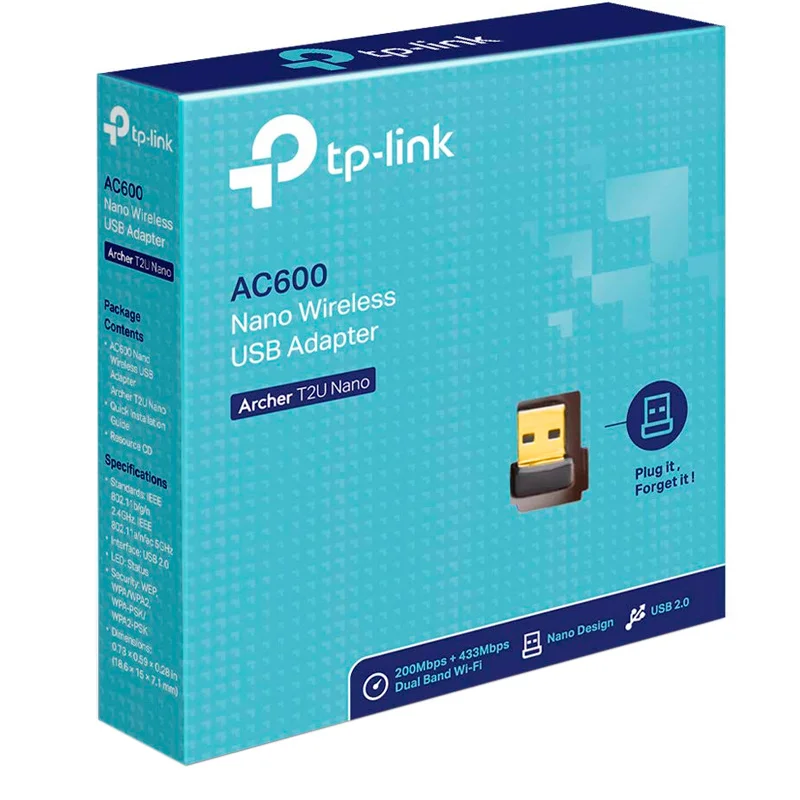 Беспроводной USB-адаптер TP-Link AC600 Dual Band, 433/200 Mbps, USB 2.0 (Archer T2U Nano) 2