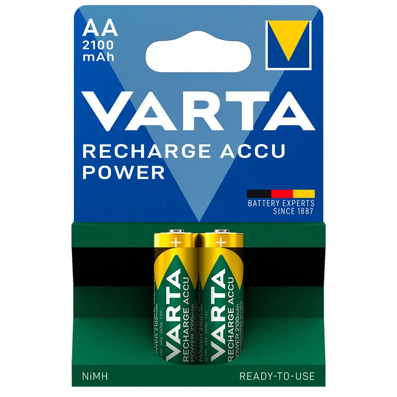 Аккумулятор AA 2шт Varta Mignon Power Play 2100mAh (0009-56706-101-402)