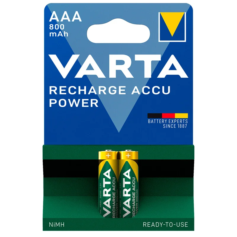 Аккумулятор AAA 2шт Varta Micro Power Play 800mAh (0009-56703-101-402)