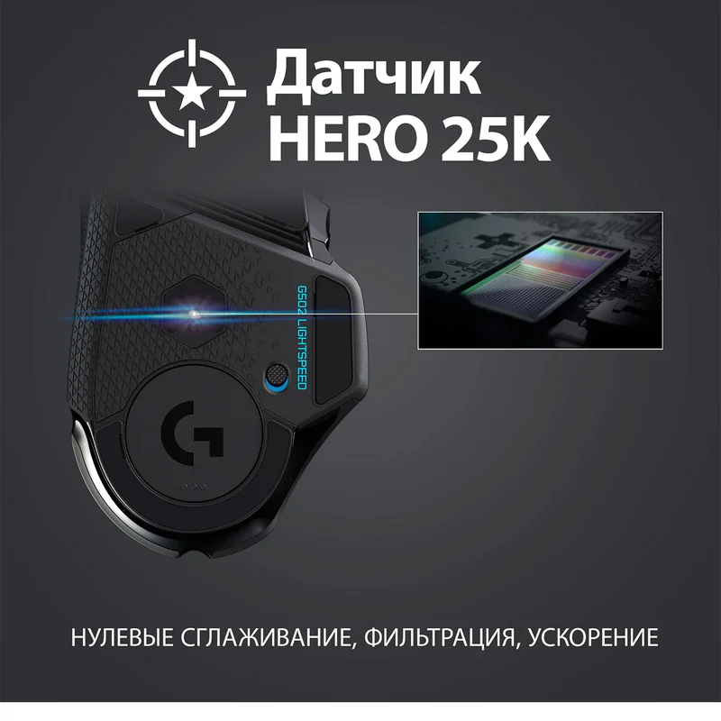 Мышка игровая беспроводная USB Logitech G502 HERO 3