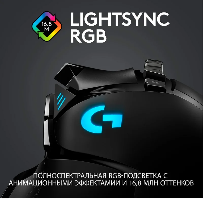 Мышка игровая беспроводная USB Logitech G502 HERO 8