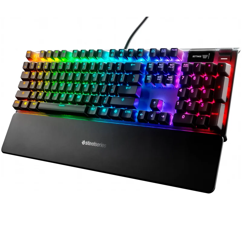 Клавиатура игровая проводная USB SteelSeries Apex 7 RGB, QX2 Blue 3
