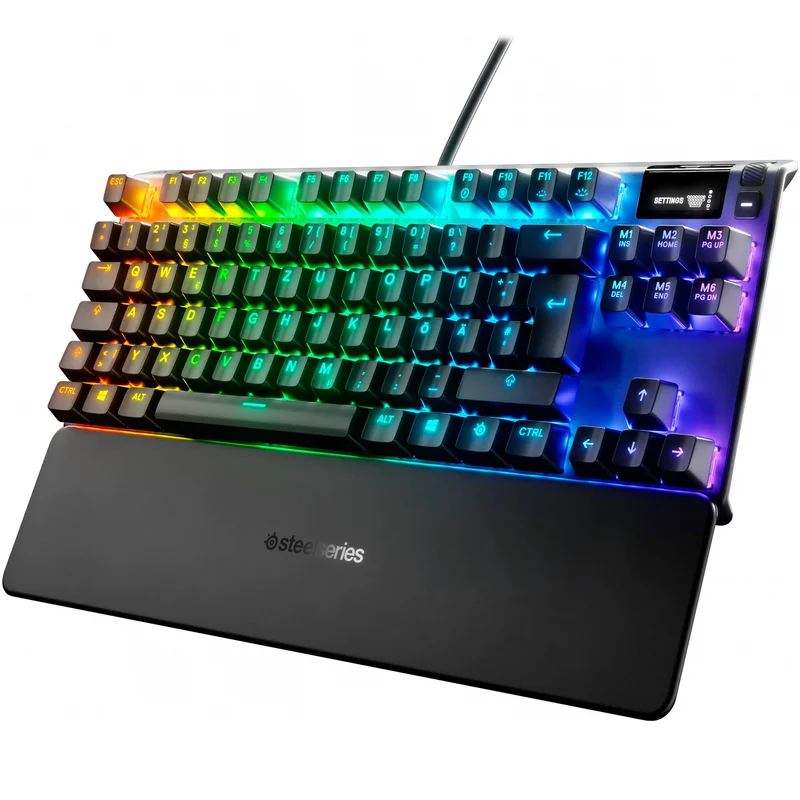 Клавиатура игровая проводная USB SteelSeries Apex 7 TKL RGB, QX2 Brown 3