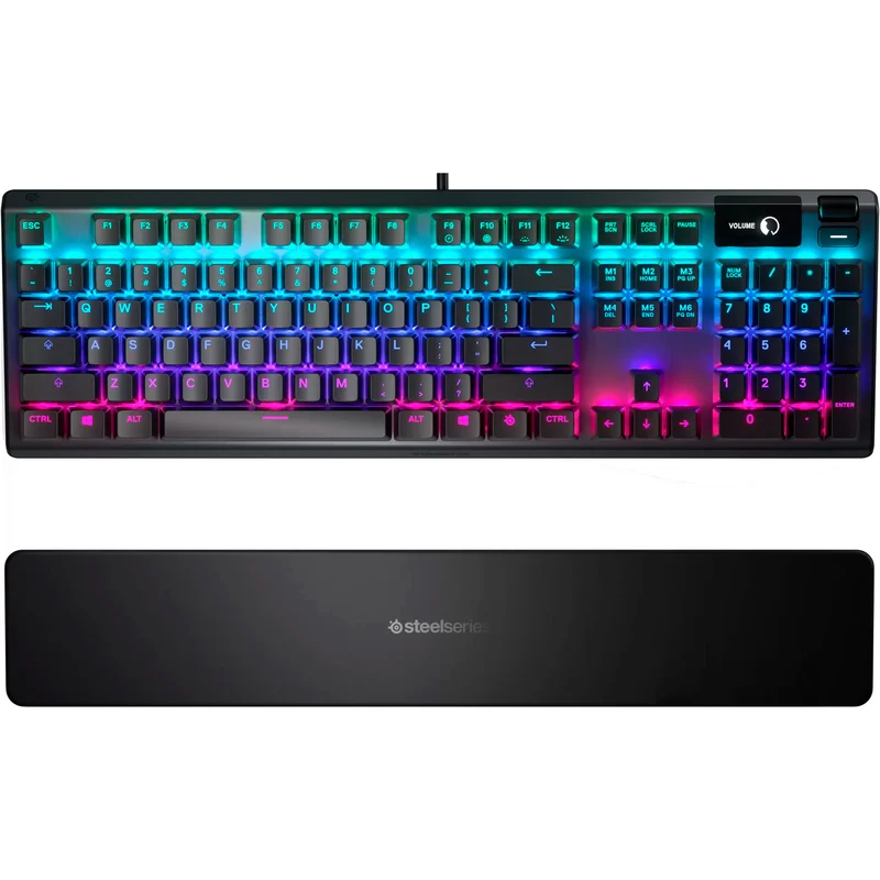 Клавиатура игровая проводная USB SteelSeries Apex 5 RGB, QX2 Blue 2