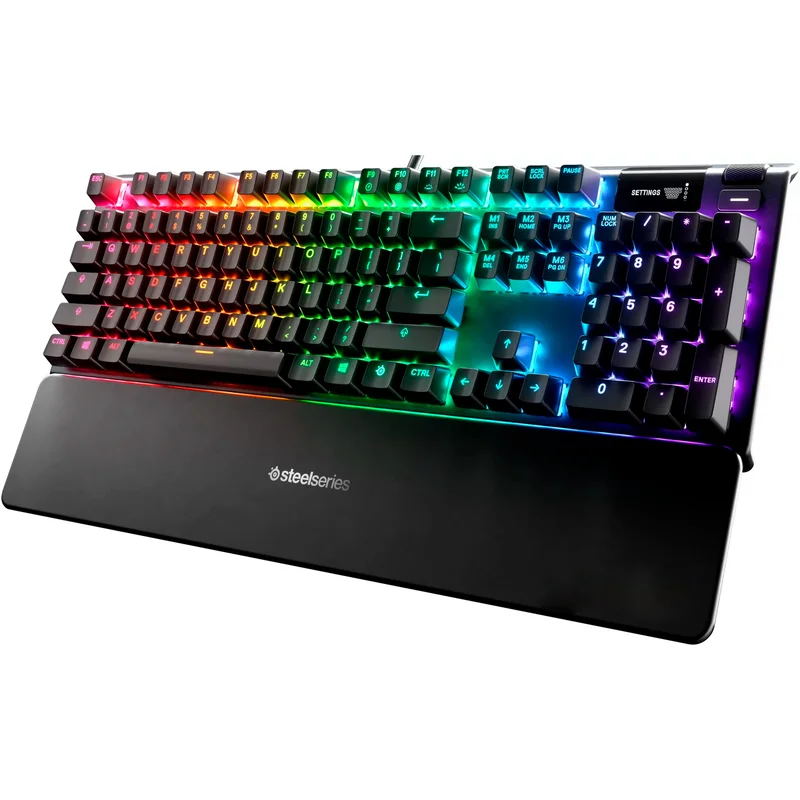Клавиатура игровая проводная USB SteelSeries Apex 5 RGB, QX2 Blue 3