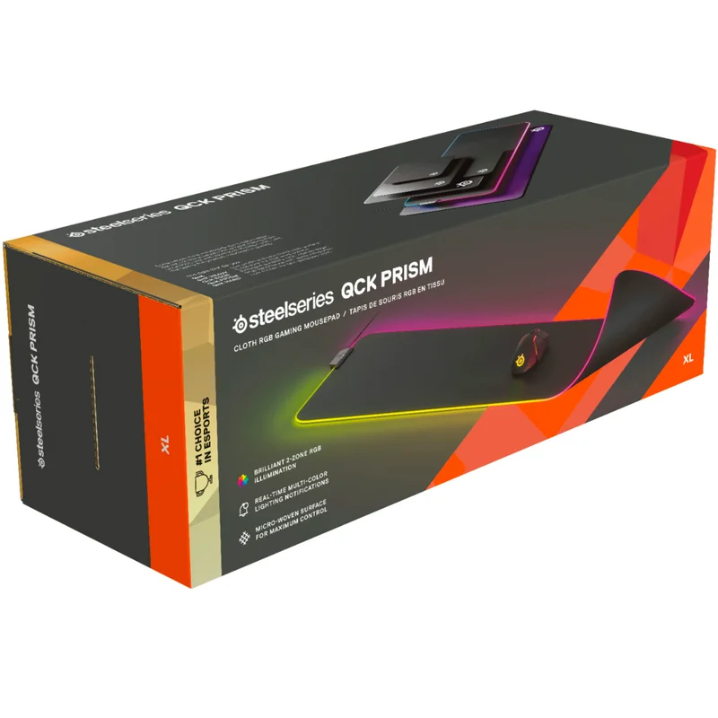Игровой коврик Steelseries QcK Prism Control RGB - Extra Large (63826) 3