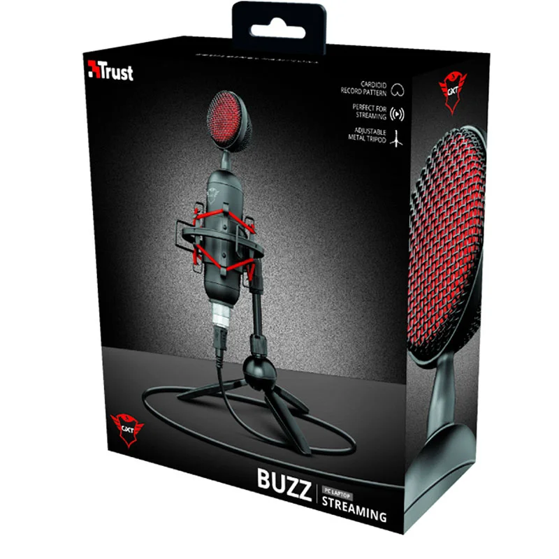 Микрофон игровой Trust GXT 244 Buzz Streaming, Black 5