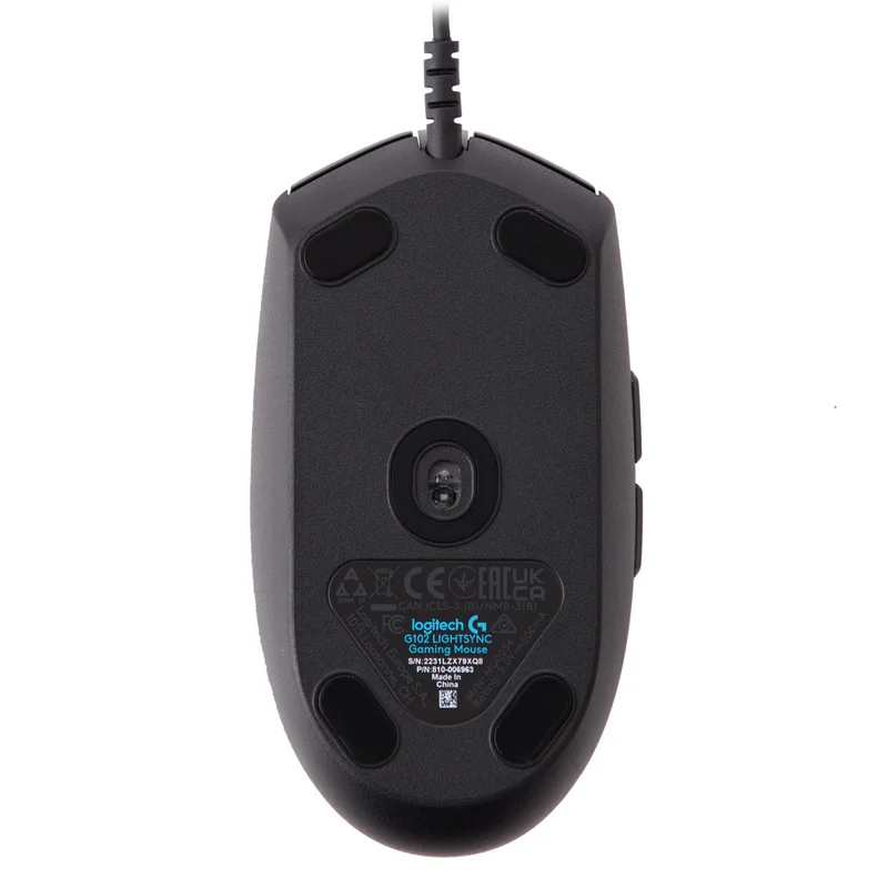 Мышка игровая проводная USB Logitech G102 LIGHTSYNC, Black 5