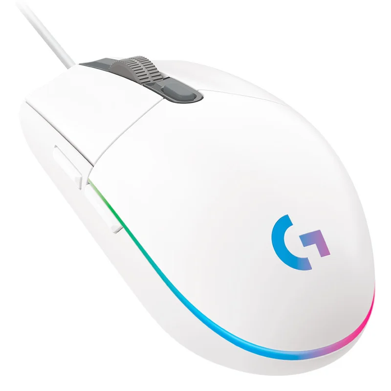 Мышка игровая проводная USB Logitech G102 LIGHTSYNC, White 2