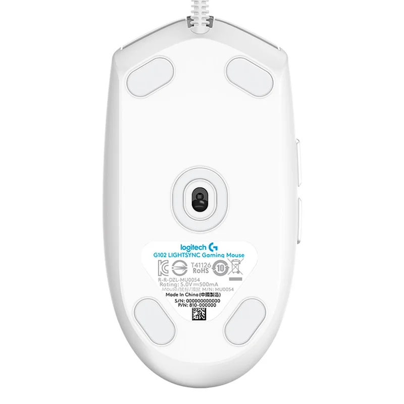 Мышка игровая проводная USB Logitech G102 LIGHTSYNC, White 5