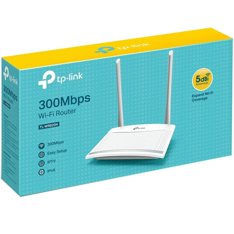 Беспроводной маршрутизатор, TP-Link TL-WR820N,  2 порта + Wi-Fi, 300 Mbps (TL-WR820N) 4