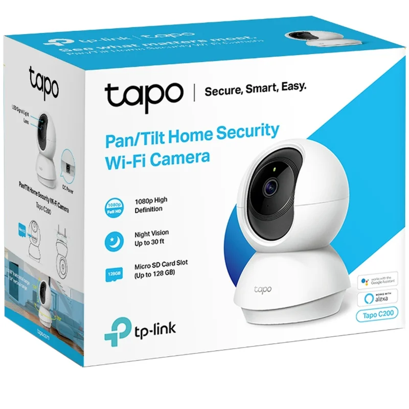 WiFi Камера TP-Link Tapo C200, Поворотная, 1080p Full HD, Белая (TAPO C200) 8