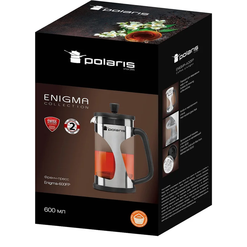 Френч-пресс 0,6л Polaris Enigma-600FP 5