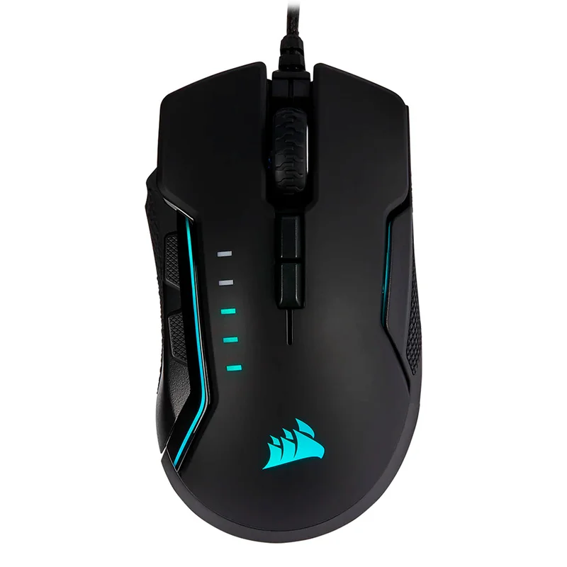 Мышка игровая проводная USB Corsair GLAIVE RGB PRO, Aluminum 2