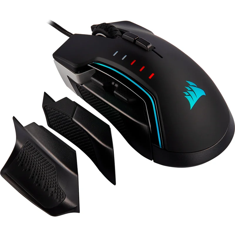Мышка игровая проводная USB Corsair GLAIVE RGB PRO, Aluminum 4