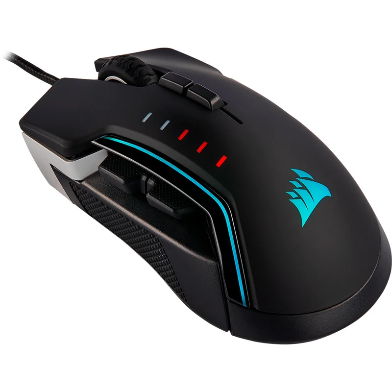 Мышка игровая проводная USB Corsair GLAIVE RGB PRO, Aluminum 5