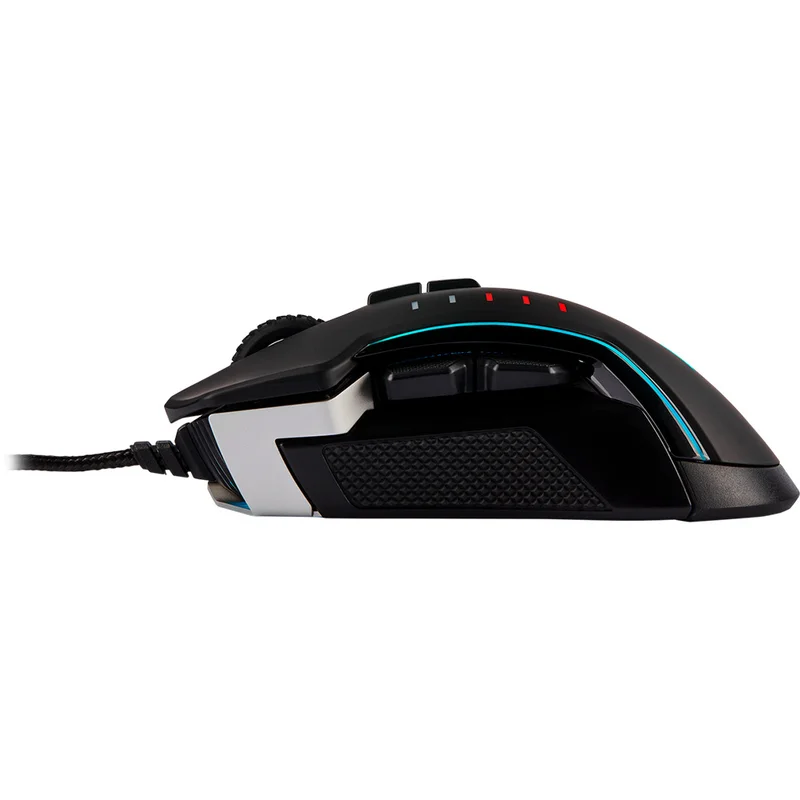 Мышка игровая проводная USB Corsair GLAIVE RGB PRO, Aluminum 8