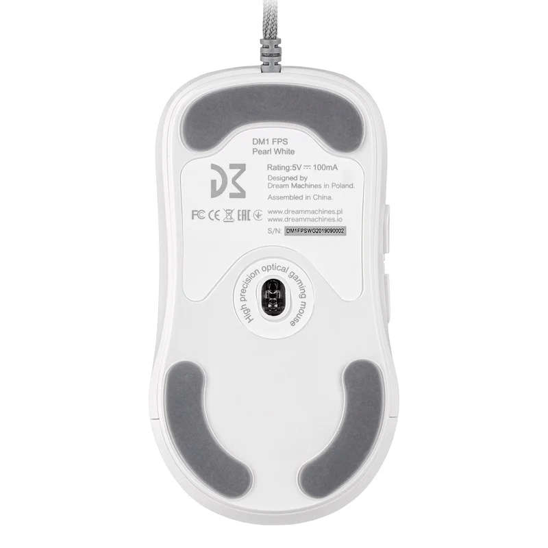 Мышка игровая проводная USB Dream Machines DM1 FPS White Glossy 2