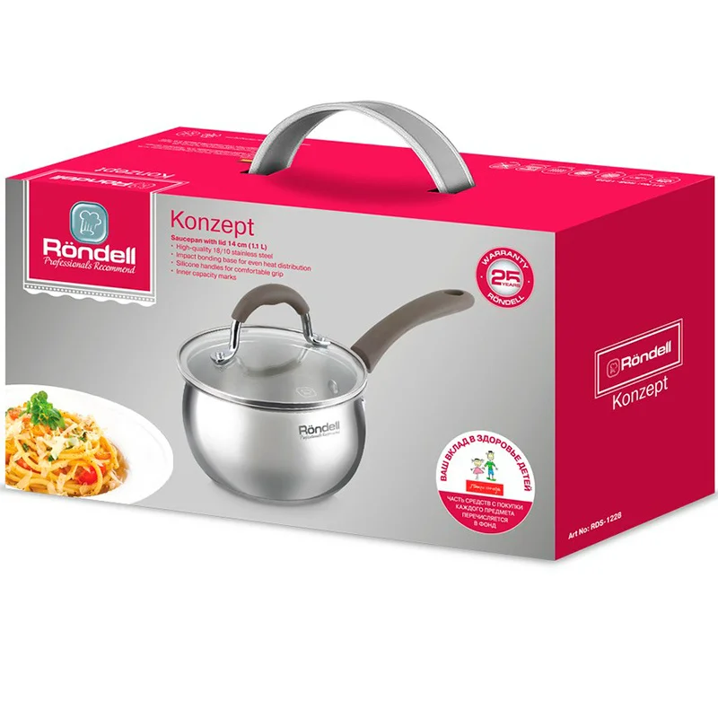 Ковш с/кр 14 см 1,1 л Konzept Rondell RDS-1228 3