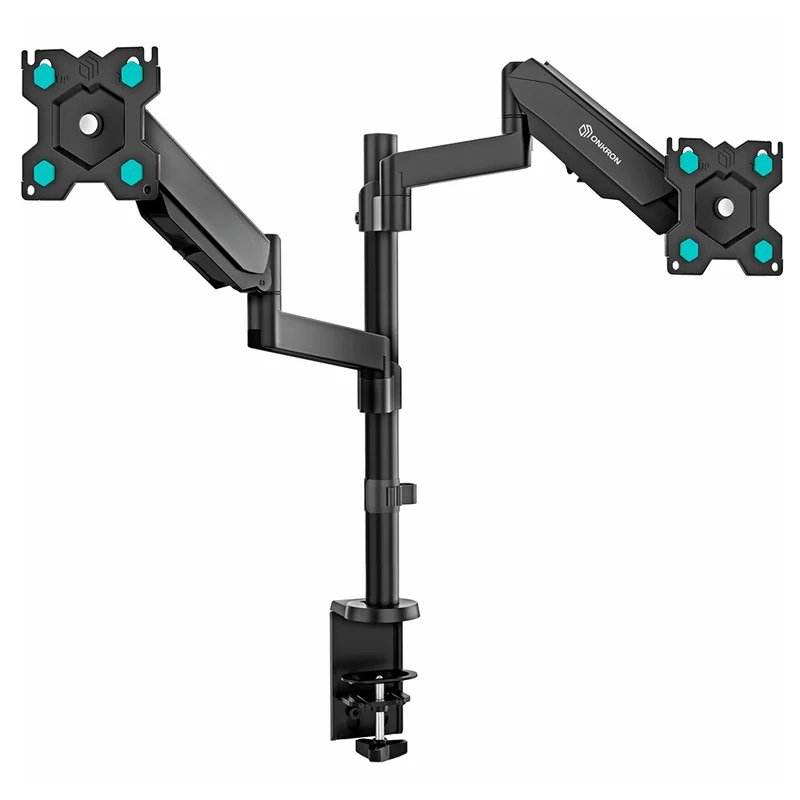 Кронштейн-газлифт для 2х мониторов 13"-32",Onkron (G140 Black) 4