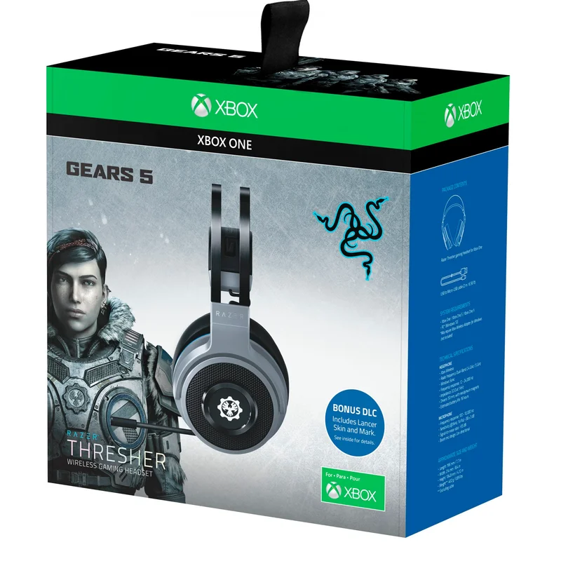 Игровая гарнитура беспроводная Razer Thresher Xbox, Gears 5 (RZ04-02240200-R3M1) 4