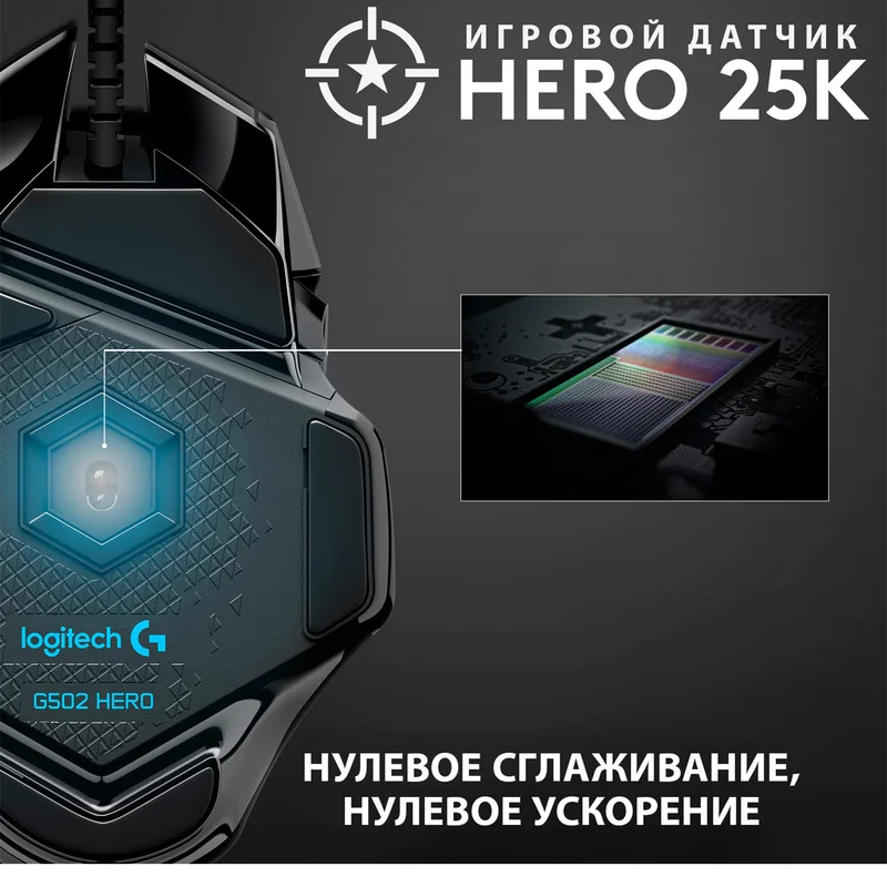 Мышка игровая проводная USB Logitech G502 HERO 4