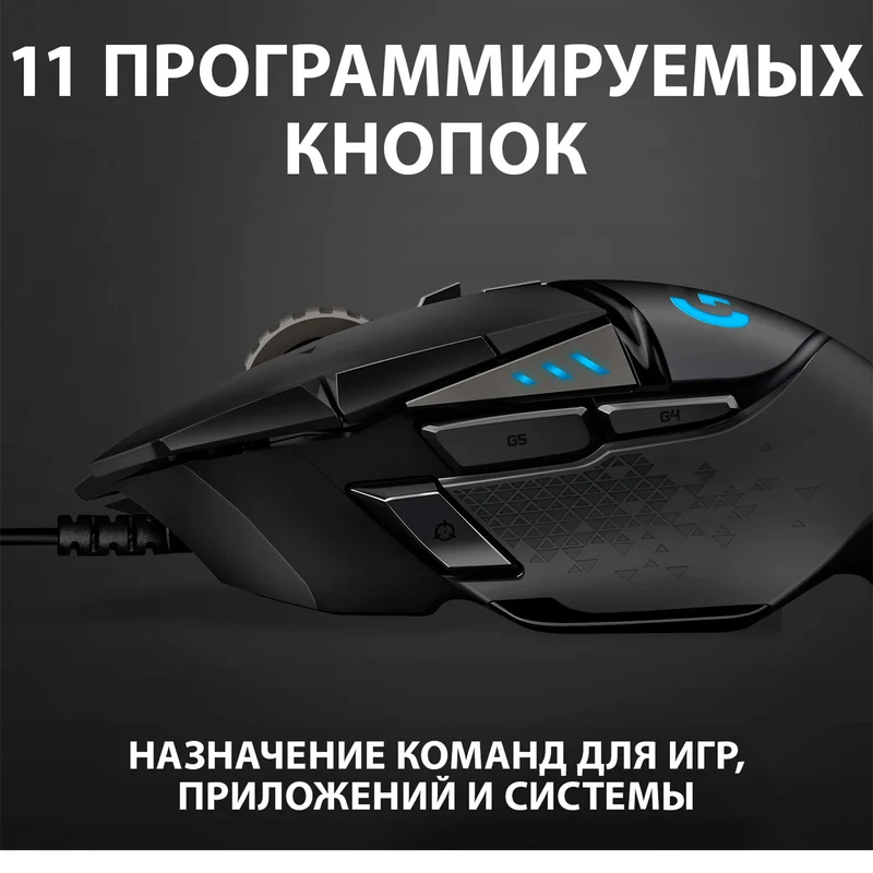 Мышка игровая проводная USB Logitech G502 HERO 5