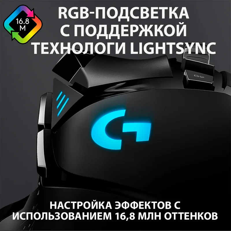 Мышка игровая проводная USB Logitech G502 HERO 7
