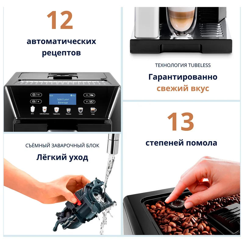 Кофемашина Delonghi ECAM-46.860.B 6