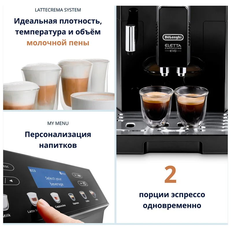 Кофемашина Delonghi ECAM-46.860.B 7