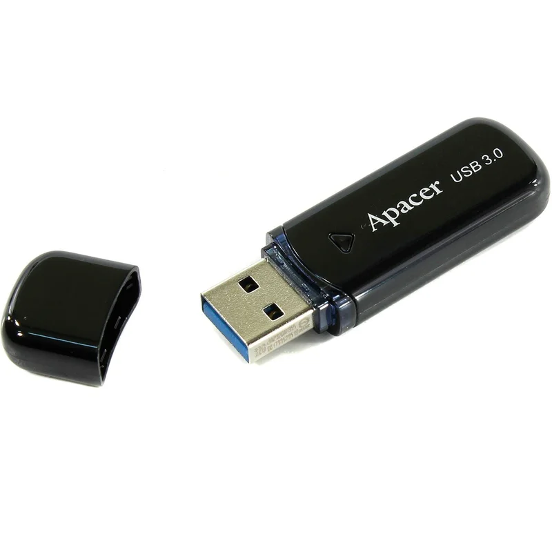 USB Флешка 32GB Apacer AH355 Type-A 3.1 Gen 1 (3.0) Black (AP32GAH355B-1) 2
