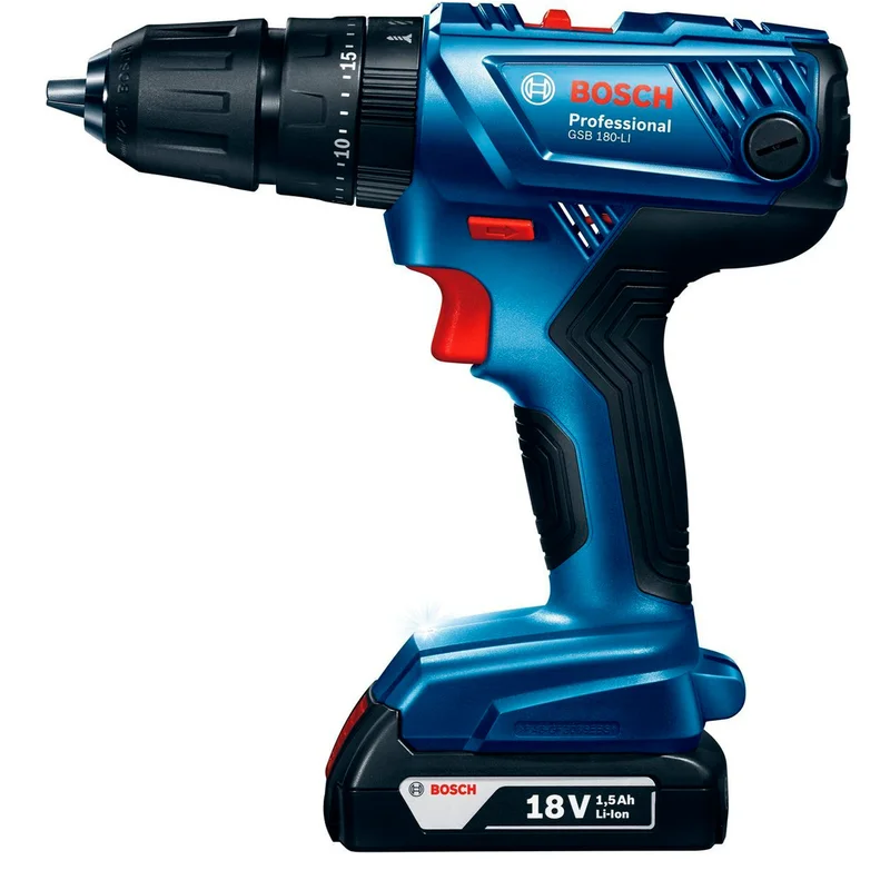 Дрель-шуруповёрт Bosch GSB 180-LI аккумуляторная ударная 2 акк (06019F8307) 2