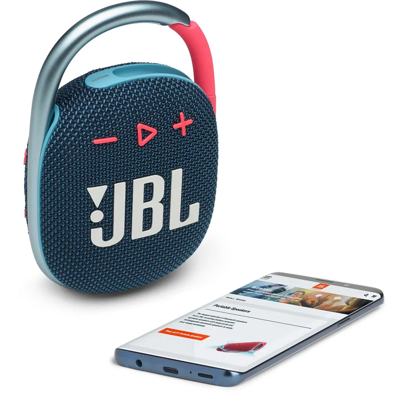 Колонки Bluetooth JBL Clip 4, Blue/Pink (JBLCLIP4BLUP) 7