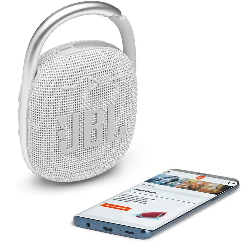 Колонка Bluetooth JBL Clip 4, White (JBLCLIP4WHT) 8