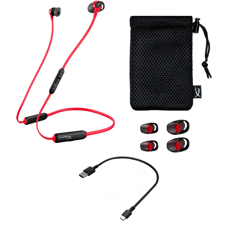 Игровая гарнитура беспроводная HyperX Cloud Buds (HEBBXX-MC-RD/G) 5