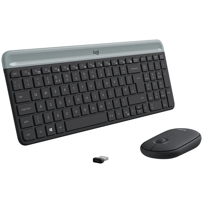 Клавиатура + Мышка беспроводные USB Logitech MK470 Slim, Graphite 5