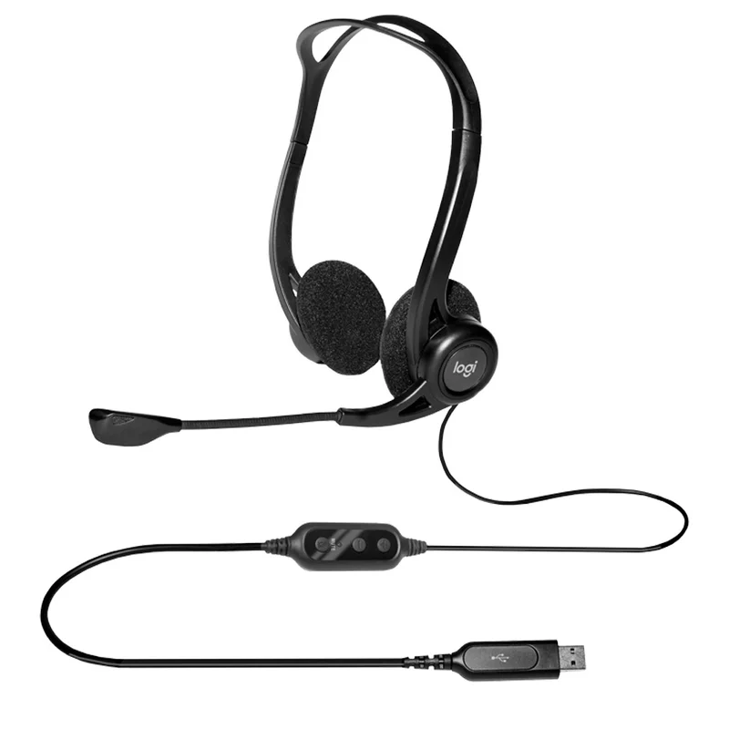 Гарнитура Накладная Logitech 960 USB , Black 4