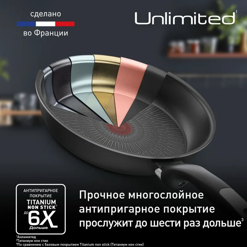 Сковорода 20см Unlimited Tefal G2550272 5