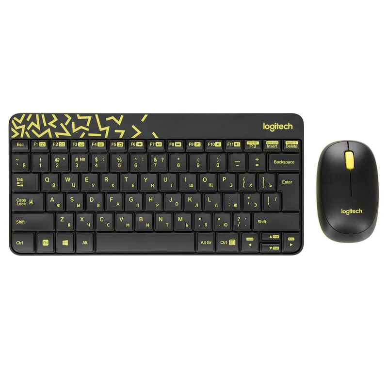 Клавиатура + Мышка беспроводные USB Logitech MK240 Nano, Black 2