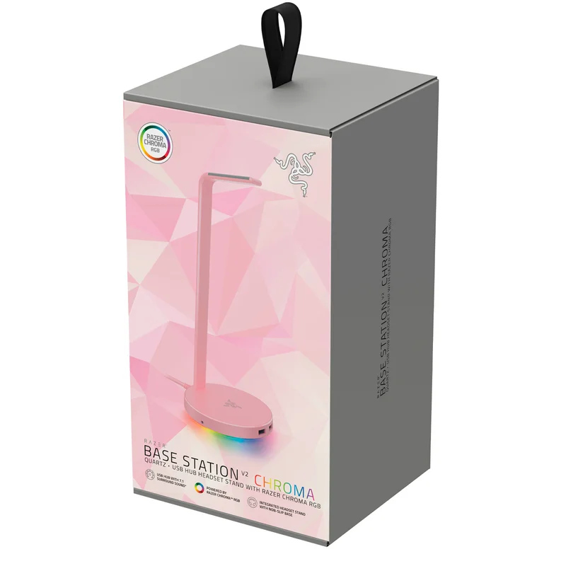 Подставка для гарнитуры Razer Base Station V2 Chroma, Quartz (RC21-01510200-R3M1) 4