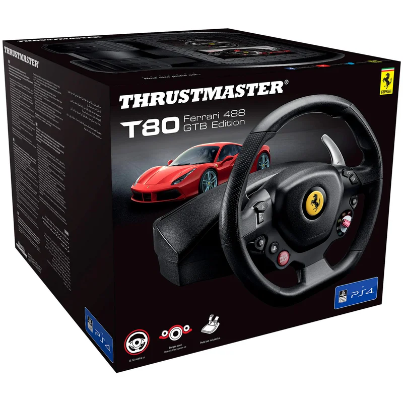 Игровой руль PC/PS4 Thrustmaster T80 Ferrari 488 GTB Edition (4160672) 4
