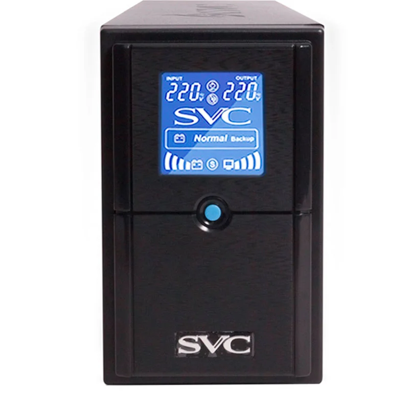 ИБП SVC, 500VA/300W, AVR:138-292В, 2 Shuko, Black (V-500-L-LCD) 2
