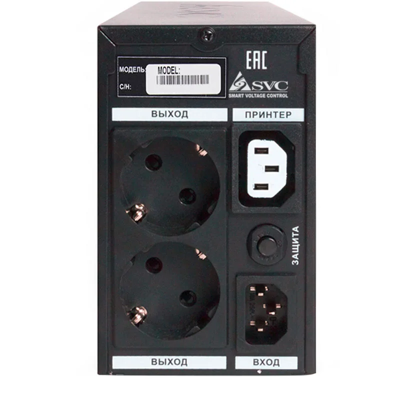 ИБП SVC, 500VA/300W, AVR:138-292В, 2 Shuko, Black (V-500-L-LCD) 3